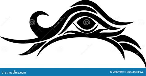 Tribal Eye Stock Illustration Illustration Of Black 20809210