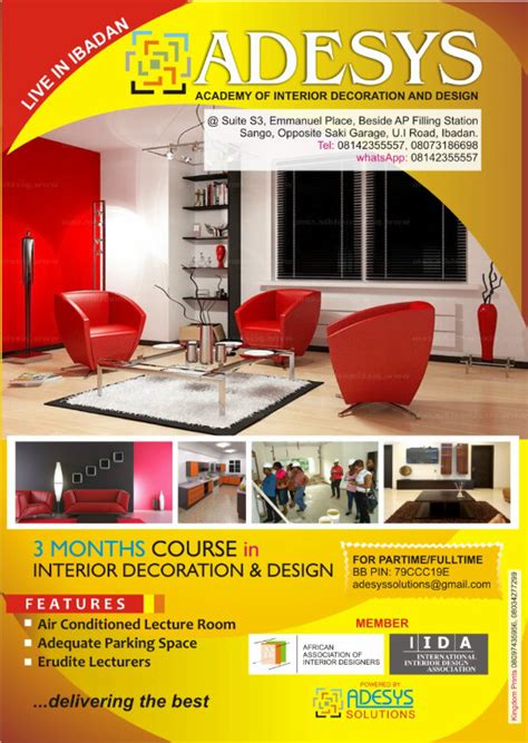 Study Interior Decoration And Design In Ibadan Career Nigeria