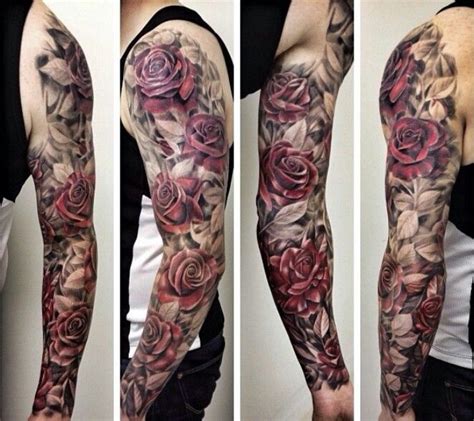 Pin By Melissa Tobias On Body Art Rose Tattoo Sleeve Sleeve Tattoos