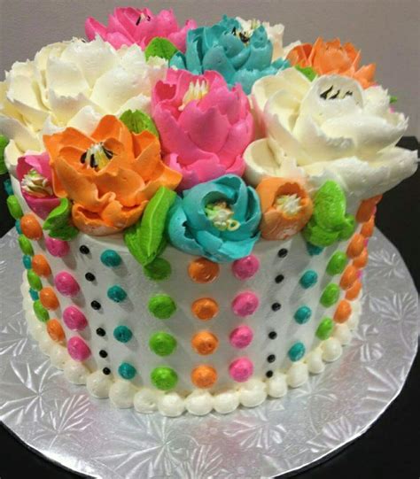 Beautiful Flower Bouquet Birthday Cake Cake Decorating Cake Cake