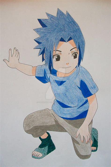 Cute Kid Sasuke Drawing Sasuke Uchiha Aesthetic Anime Anime Wallpaper