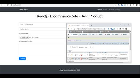 Reactjs Ecommerce Site Add New Product YouTube