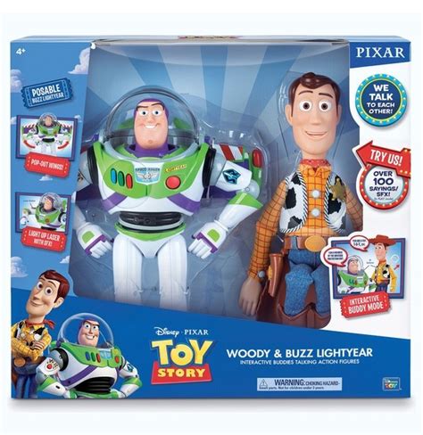 Pixar Disney Thinkway Toys Toy Story Woody And Buzz Lightyear Over 100