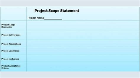 How To Write A Project Scope Statement Project Scope — Definition