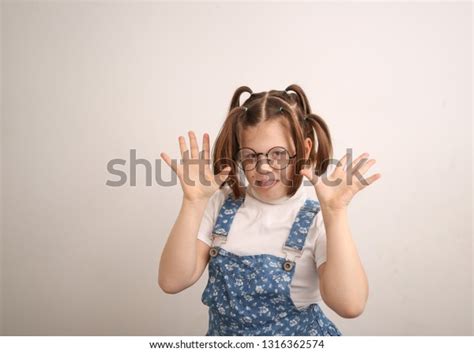 Funny Fat Kid Girl Glasses Funny Stock Photo 1316362574 Shutterstock