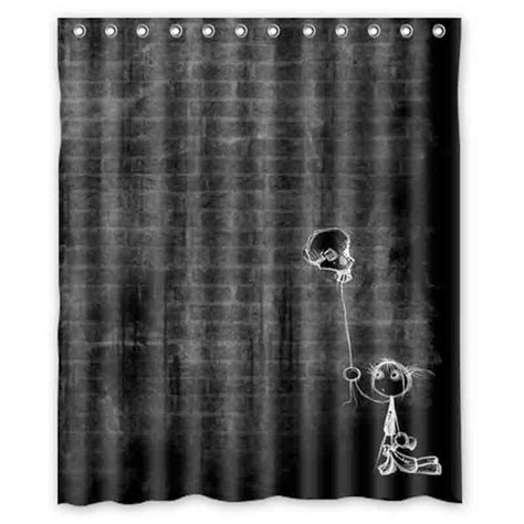 The Old Black Wall Cartoon Black Elf Shower Curtains Custom Design