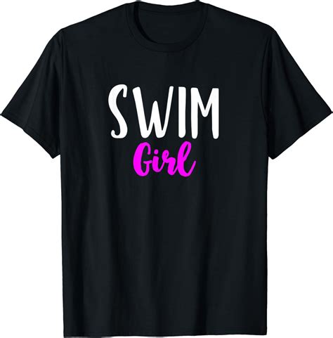 Swim Girl Women Funny Swimming Swimmer Cute T T Shirt Uk
