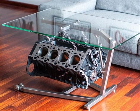 Shop with afterpay on eligible items. Steel Coffee Table Custom Furniture Engine Parts Table ...