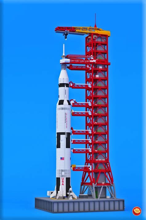 Lego Saturn V Launch Umbilical Tower Instructions Now Available Rlego