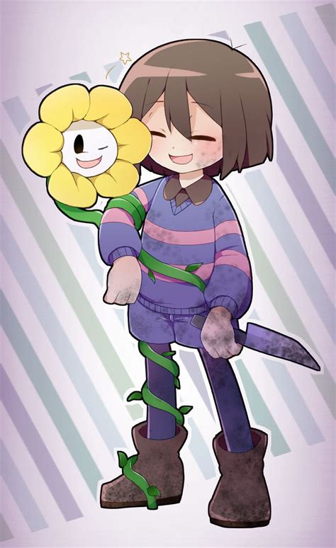 Undertale Fanart Frisk And Flowey Undertale Game Undertale Fanart Anime Undertale