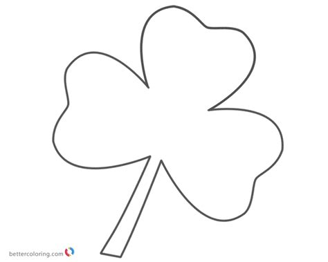 Various themes, artists, difficulty levels and styles. Shamrock Three Leaf Clover Coloring Pages - Free Printable ...