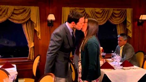 The Big Bang Theory Sheldon And Amy Kiss Youtube