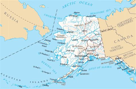 This map shows cities, towns, highways, main roads, national parks, national forests, state parks, rivers and lakes in alaska. map of alaska with cities and towns | Alaska Map with ...
