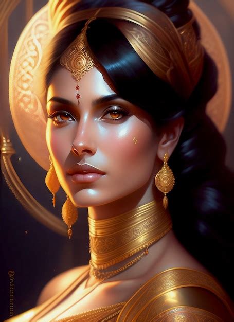 Premium Photo Indian Queen Or Goddess Devi Very Graceful Ai Generated Art