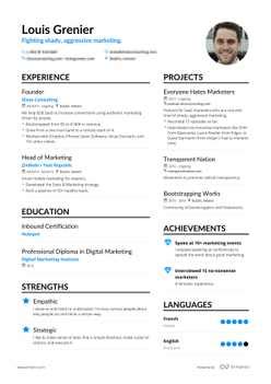 جميع المعلومات في الأقسام المناسبة للسيرة الذاتية، اضغط على view cv لبدء استعراض نماذج السيرة الذاتية، يحتوي التطبيق على الكثير من. Modèles de CV gratuits pour 2020 | Téléchargement PDF & TXT | par Enhancv.com