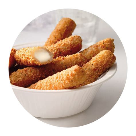 Mozzarella sticks are elongated pieces of battered or breaded mozzarella, usually served as hors d'oeuvre. Breaded Mozzarella Sticks, 6x1kg, McCain #592701 ...