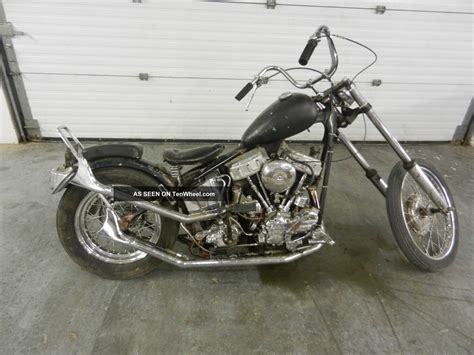 1962 Harley Davidson Fl Panhead Old School Chopper Survivor