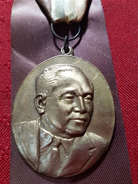 1957 Carlos Garcia Medal With Ribbon Inauguration 8th President Of The