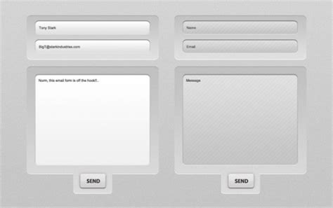 Nice Clean Email Form Ui Element Psd Welovesolo