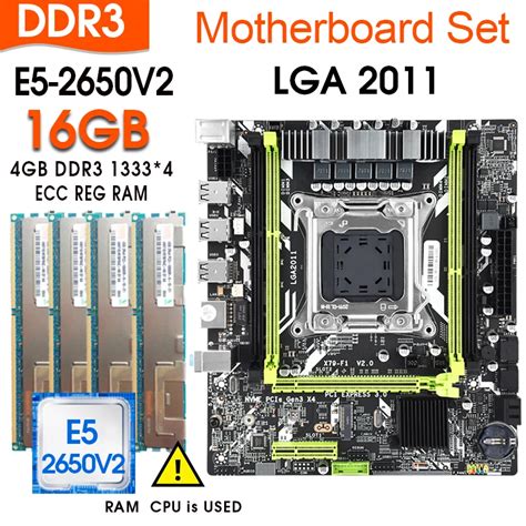 X79 M S 20 Motherboard Set With Lga2011 Combos Xeon E5 2650 V2 Cpu
