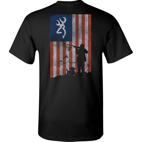 Browning Mens Shot Flag Graphic T Shirt Academy