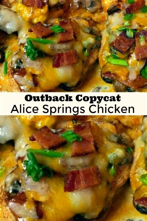 Preheat the oven to 375f. Outback Steakhouse Alice Springs Chicken - Aunt Bee's Recipes