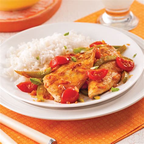 Escalopes de poulet à la portugaise