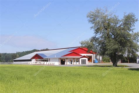 Modern Dairy Farm Buildings — Stock Photo © Modfos 11097734