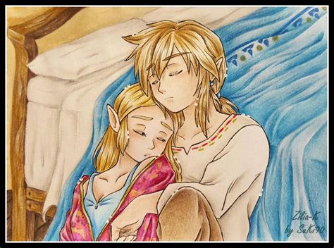 Sleep Zelink Color By Zilia K On Deviantart Legend Of Zelda