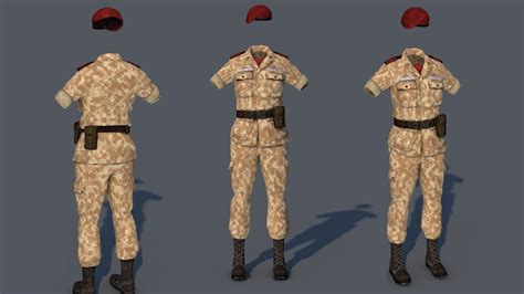 3d Military Outfit Costume Uniform Turbosquid 1590507