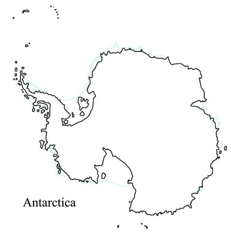 Blank Outline Map Antarctica Pinterest Maps