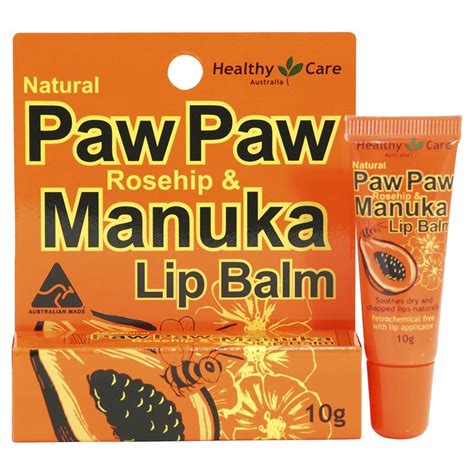 › a to z of brands. Buy Healthy Care Paw Paw Rosehip & Manuka Lip Balm 10g ...