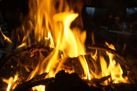 Free Images Flame Fire Campfire Bonfire Burning Hot 5456x3632