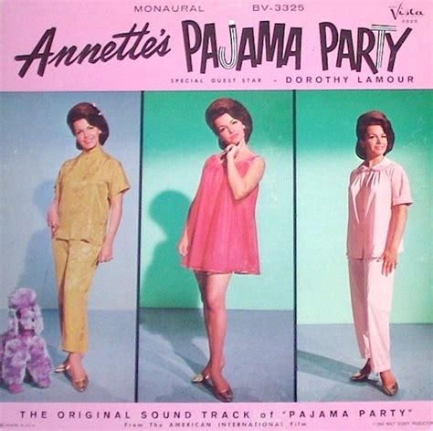 “annette”s Pajama Party” 1964 Vista By Annette Funicello Her 11th Lp Pajama Party