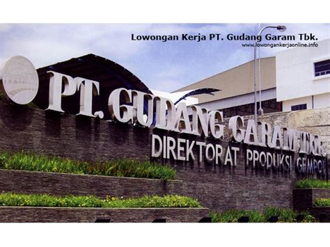 Pros and cons of pt gudang garam in the next few years. Lowongan Kerja PT. Gudang Garam Terbaru 2017 Lulusan SMA ...