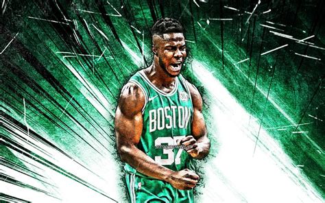 All photos courtesy of the boston celtics. Download wallpapers 4k, Semi Ojeleye, grunge art, Boston Celtics, NBA, basketball, Jesusemilore ...