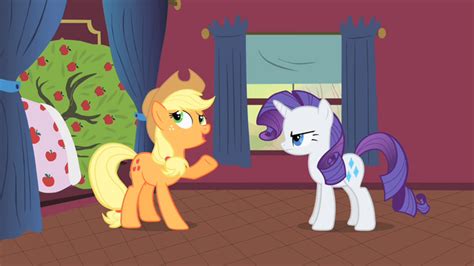 Image Applejack And Rarity Talking Next To Bloomberg S1e21png My