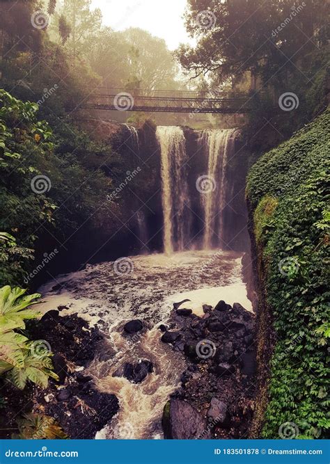 Beautiful Maribaya Waterfall In Lembang Bandung Stock Photo Image Of