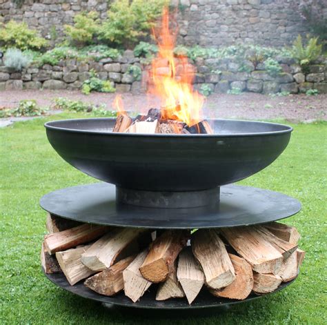 Ideas Awesome Steel Fire Pit For Interesting Outdoor