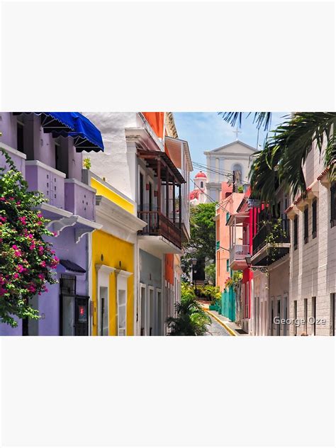 Colorful Streets Of Old San Juan Puerto Rico Canvas Sold By Guadalupe