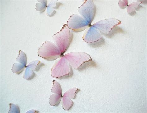 3d Wall Butterflies Light Pink And Purple Princess By Heidishubbub