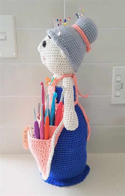 Hand Crocheted Crafter Granny