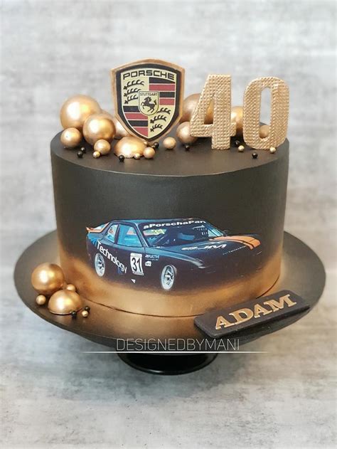 Porsche Car Cake Decorated Cake By Designed By Mani Cakesdecor