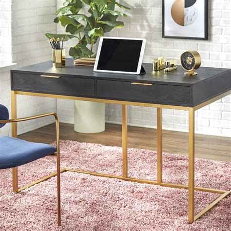 5 Stunning Black And Gold Office Desks 2023 Office Design The