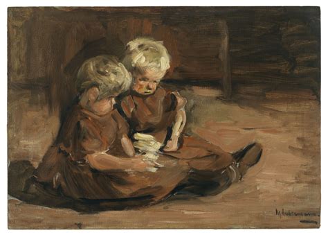 Max Liebermann, Spielende Kinder in einer Scheune, 1898 · Galerie Ludorff