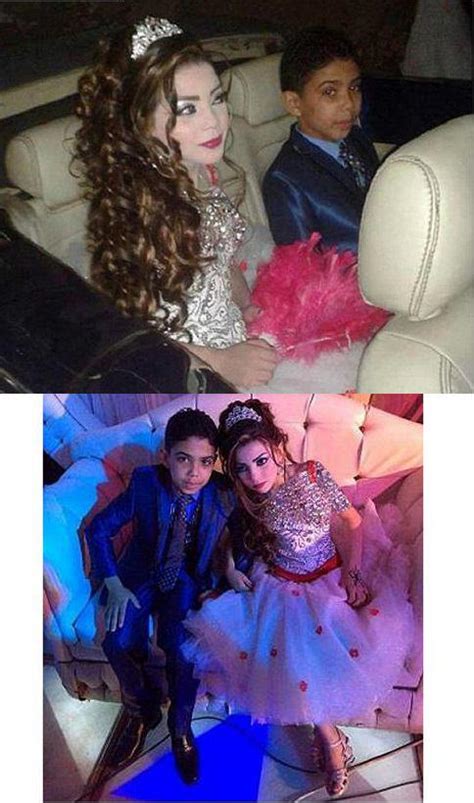 تصاویر عروسی جنجالی پسر 12 ساله با دختر 11 ساله
