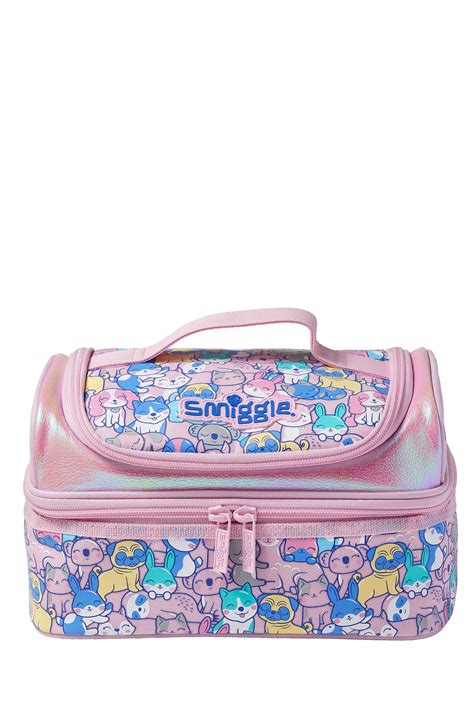 Buy Smiggle Pink Animal Better Double Decker Lunchbox From The Next Uk