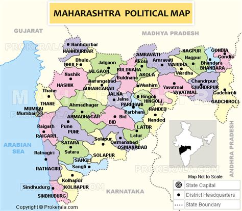Maharashtra Map Map Of Maharashtra State Of India Printable
