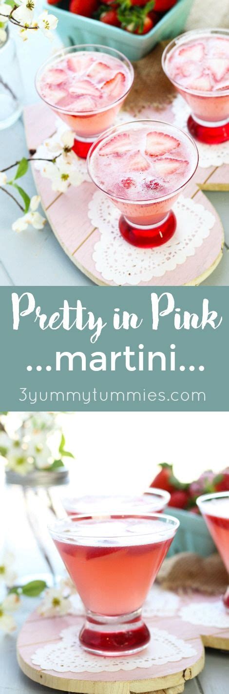 A Pretty In Pink Martini Has Only 3 Ingredients And Is Perfect For