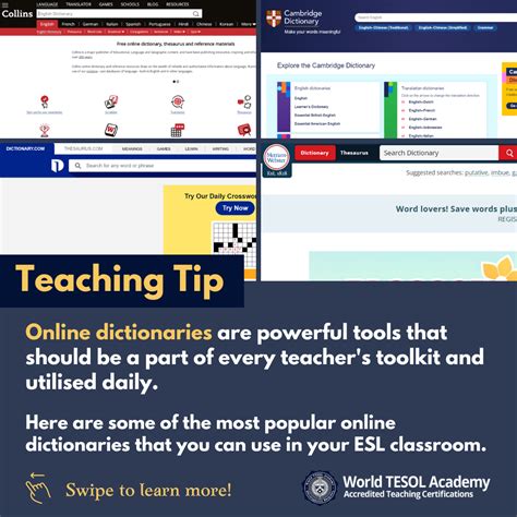 👩‍🏫 Teaching Tip Using Online Dictionaries World Tesol Academy